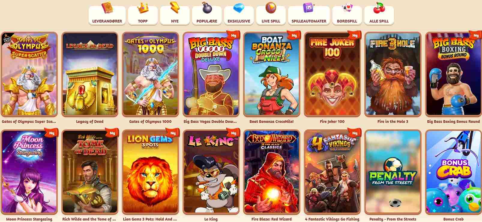 billybets games