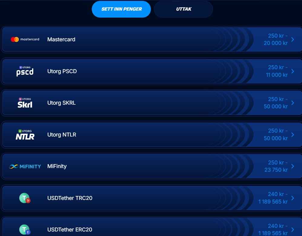 boomerang bet deposit methods
