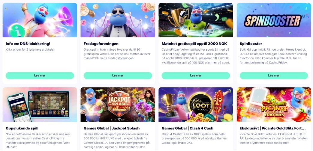 casino friday bonuser og kampanjer