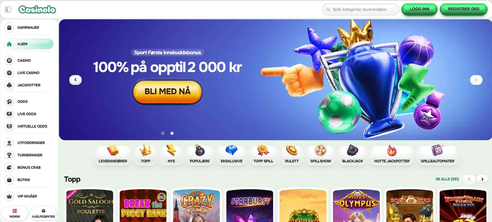 casinolo main page