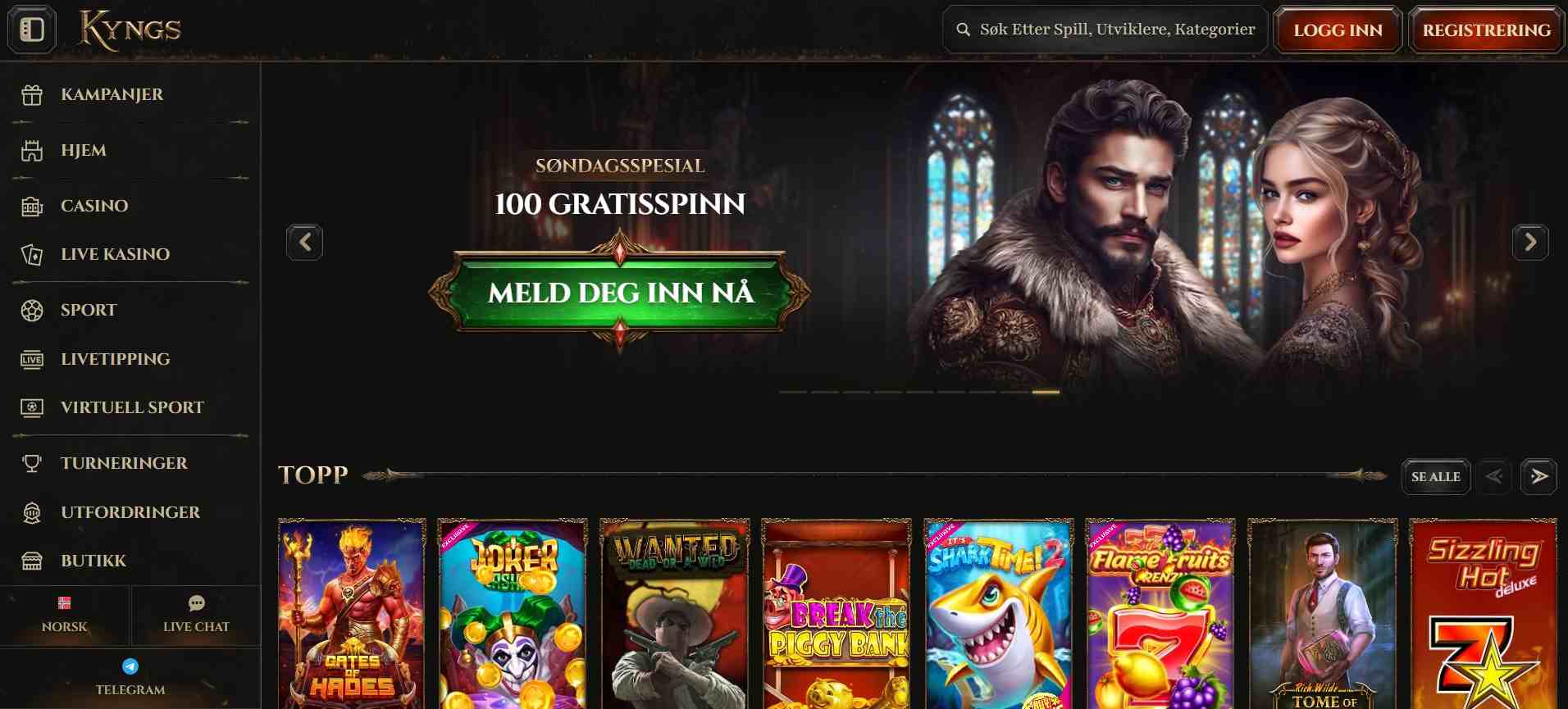 kyngs main page