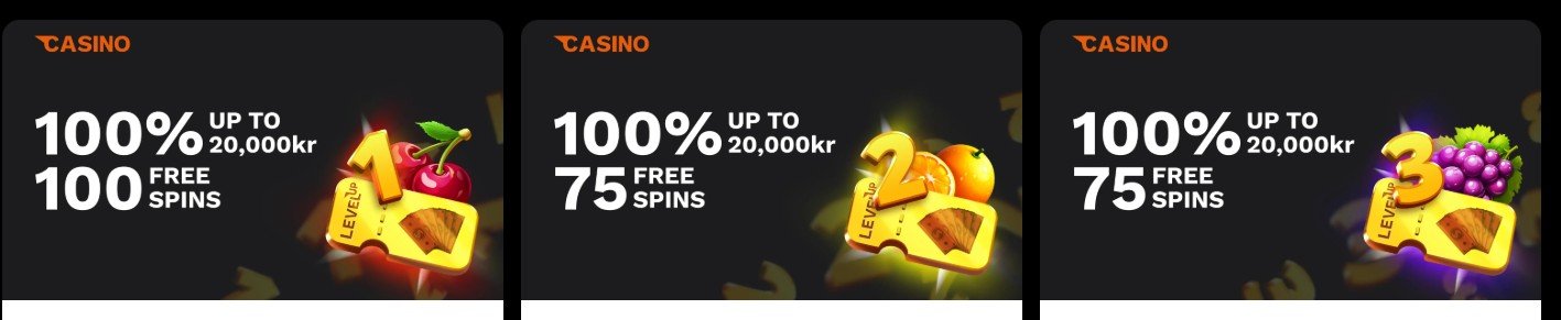 levelup casino bonuser