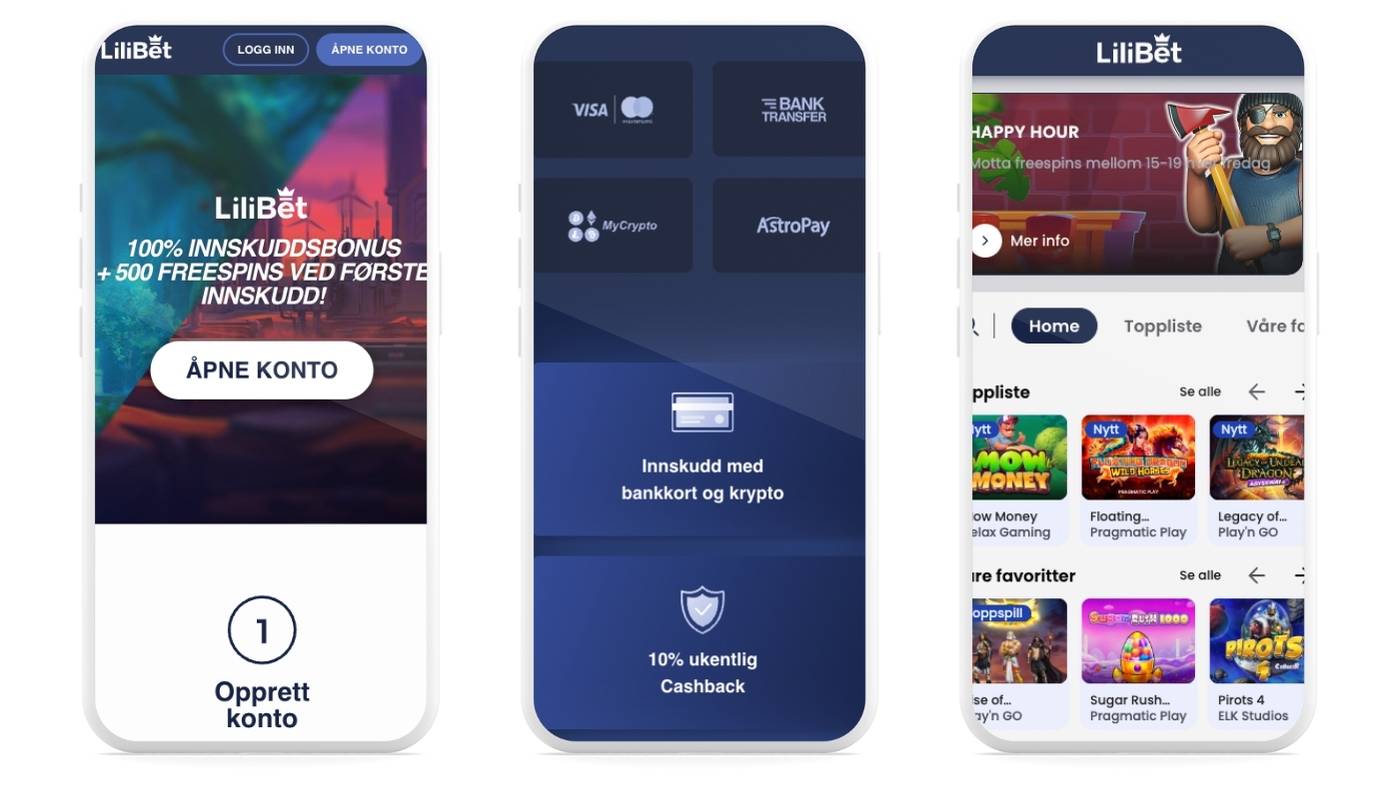 Skjermbilde av Lilibet mobilapp på en smarttelefon