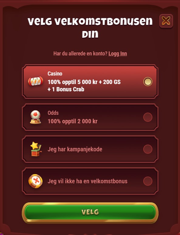 magius casino registration