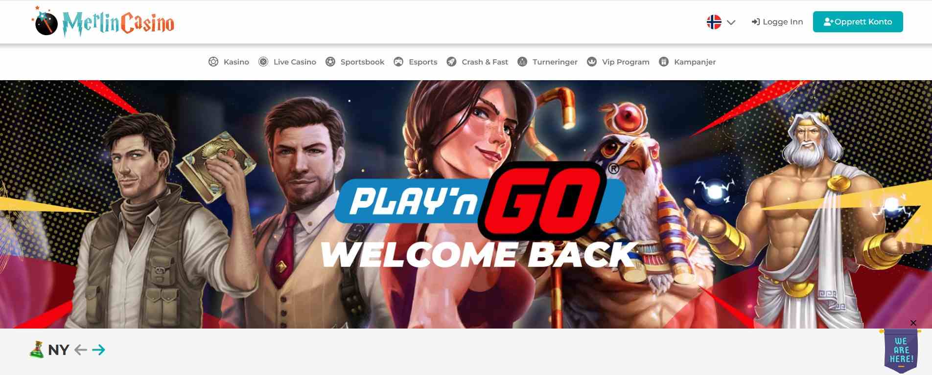 merlin casino main page