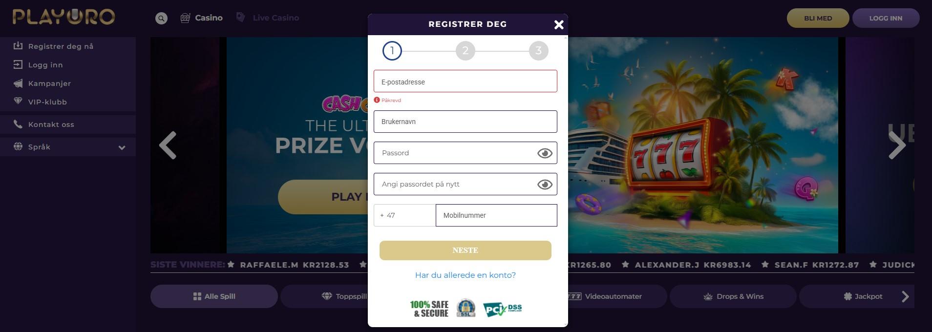 playoro casino