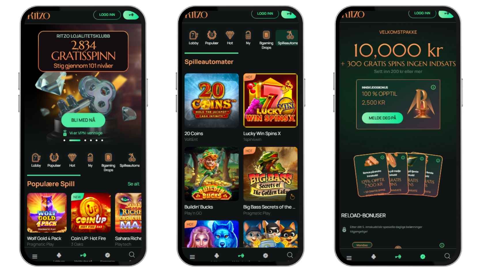 ritzo beste nettcasino