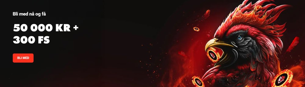 rooster bet casino velkomstbonus