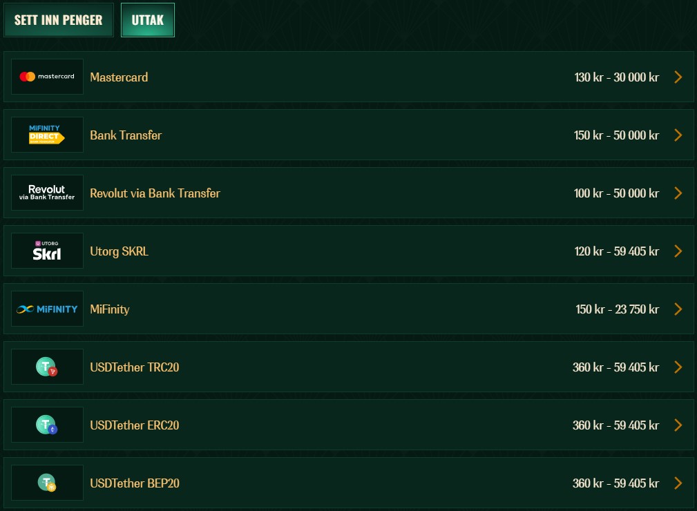 spybet withdrawal methods