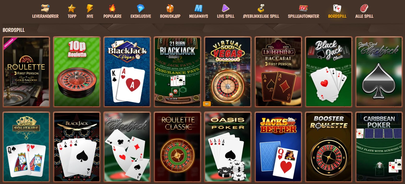 stone vegas casino table games