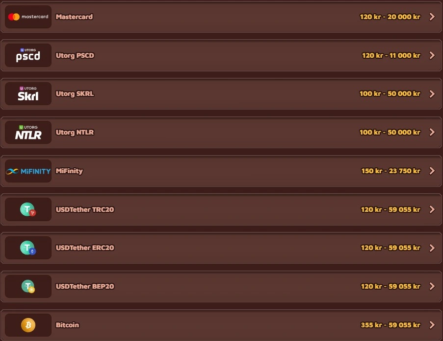 vikingluck deposit methods