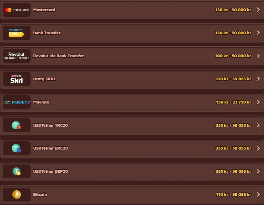 vikingluck withdrawal methods