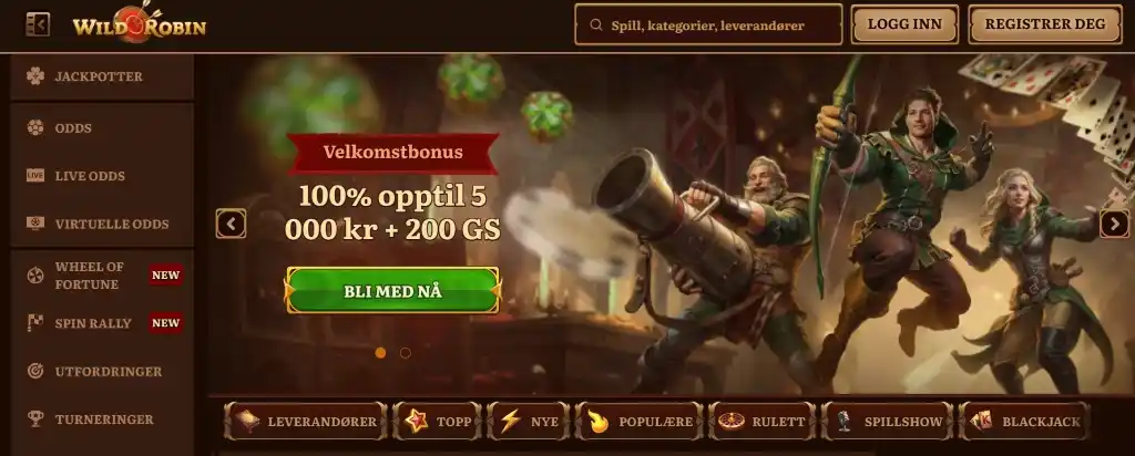 wild robin main page