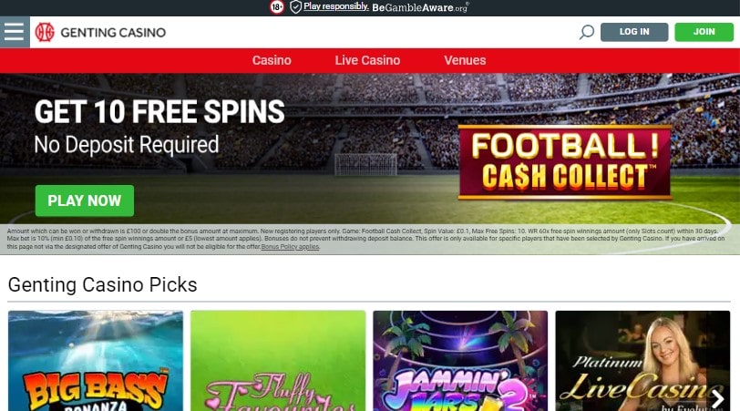 10 free spins on sign up
