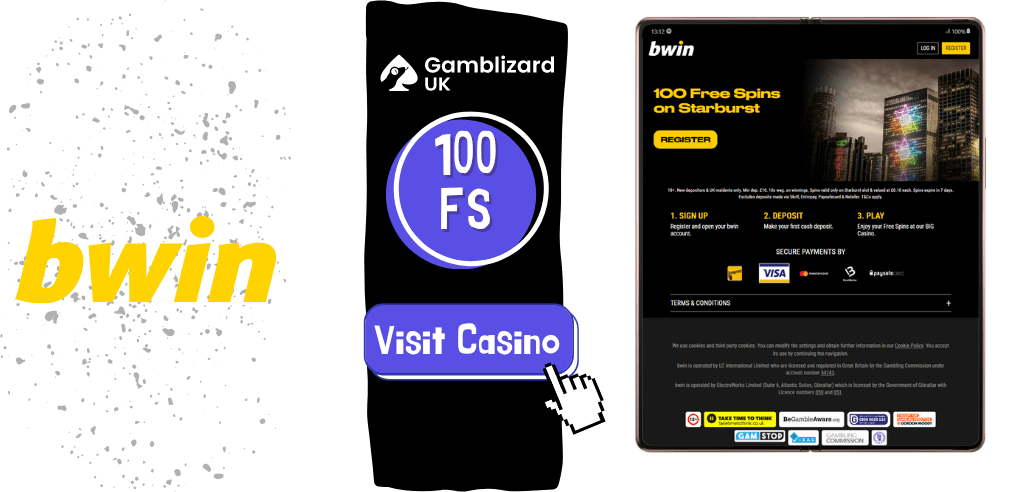100 free spins at bwin casino