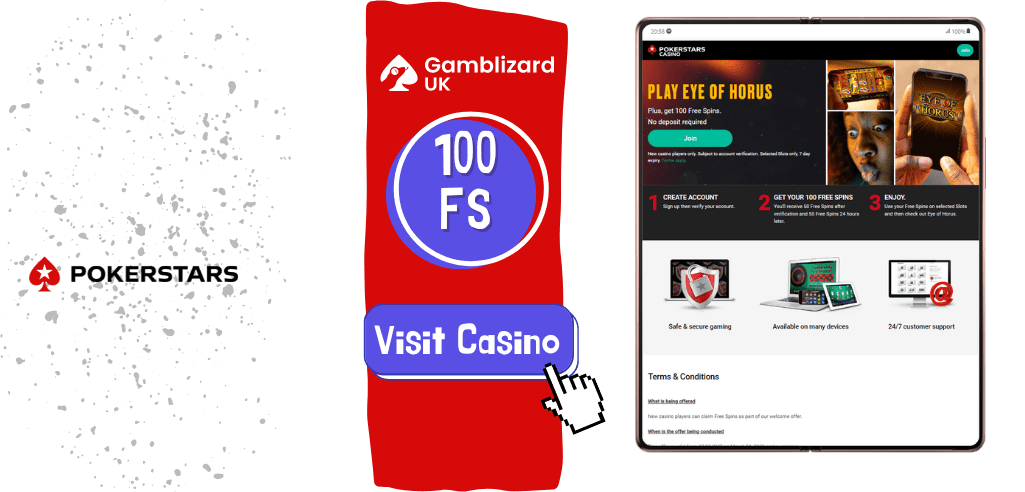 100 free spins at pokerstars