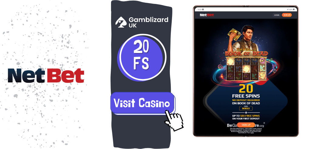 20 free spins at NetBet