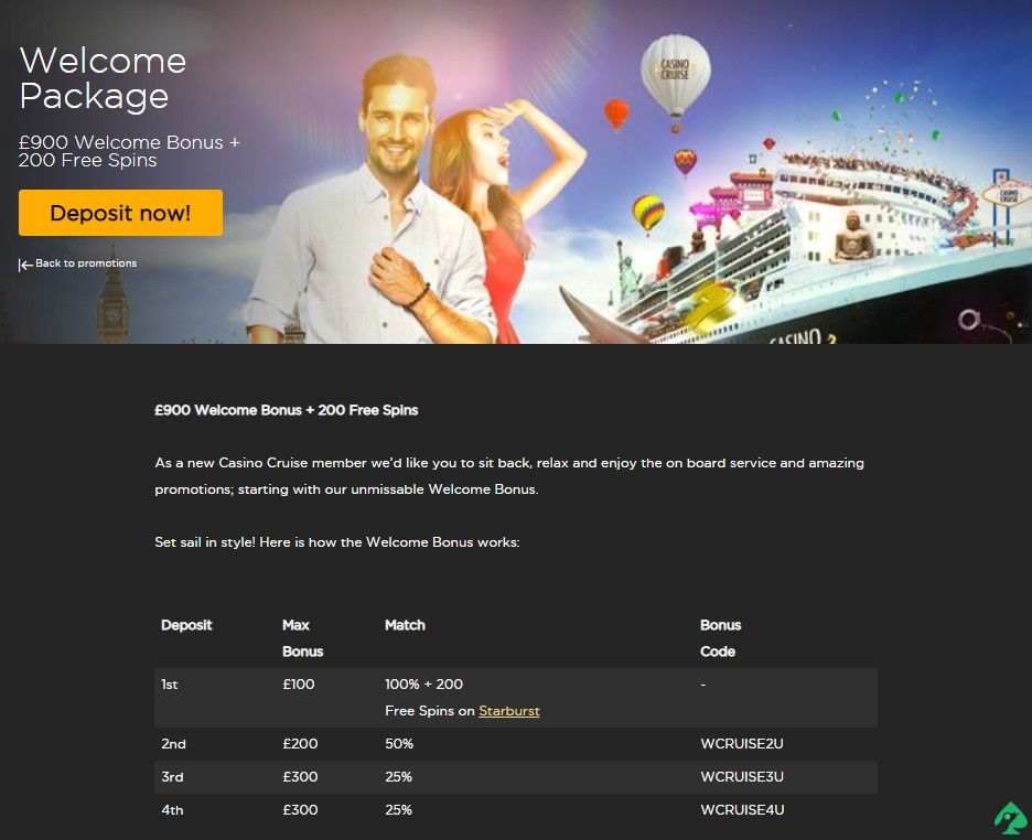 casino cruise sign up bonus