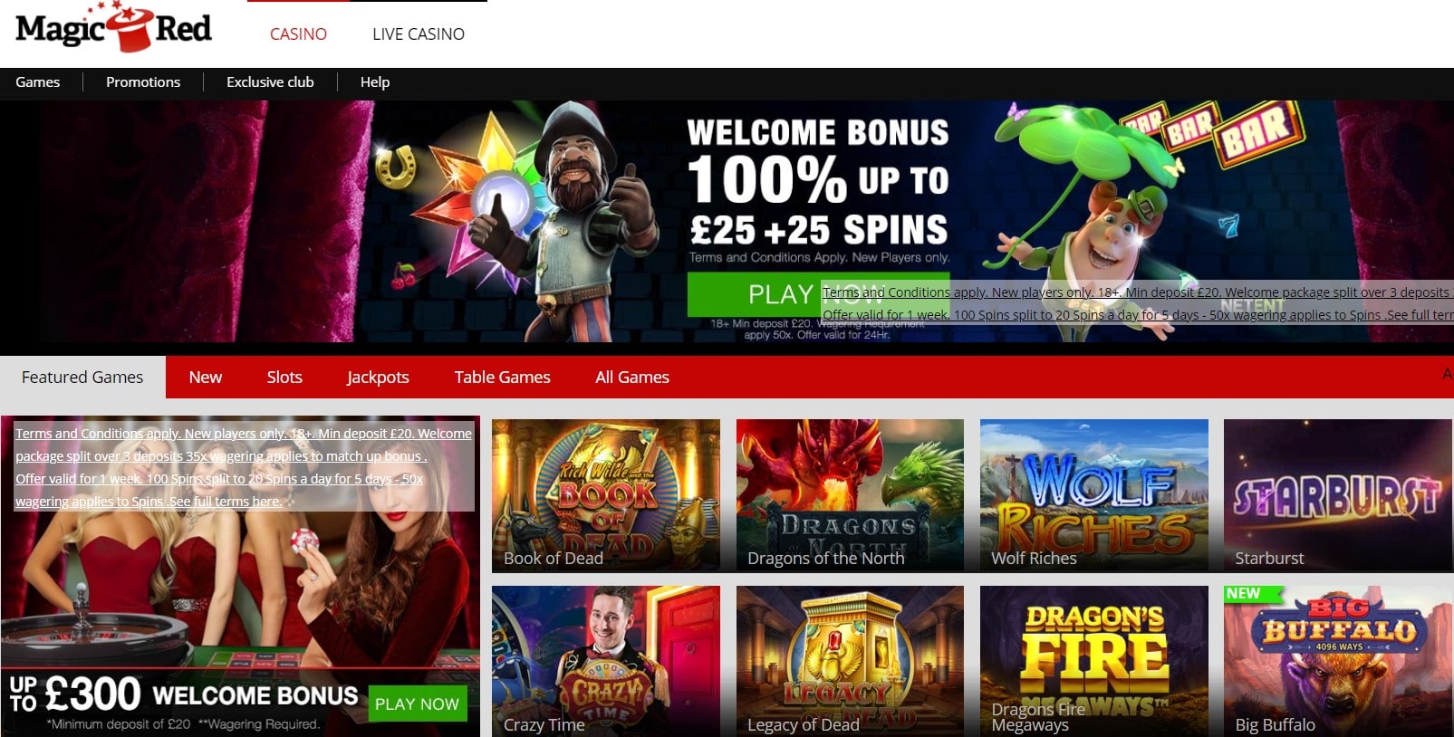 magic red casino sign up bonus codes & promotions