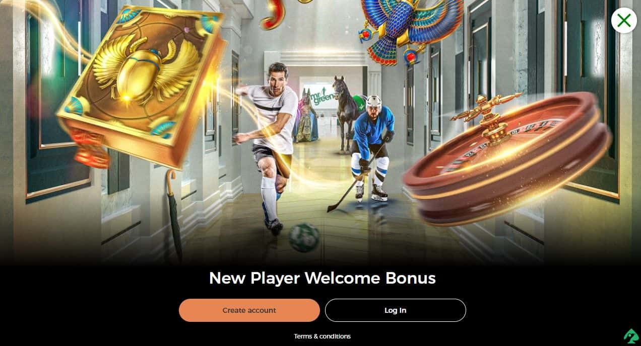 mr green online casino bonus code