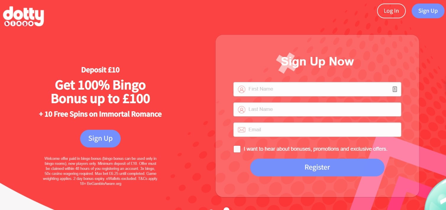 dotty bingo welcome offer