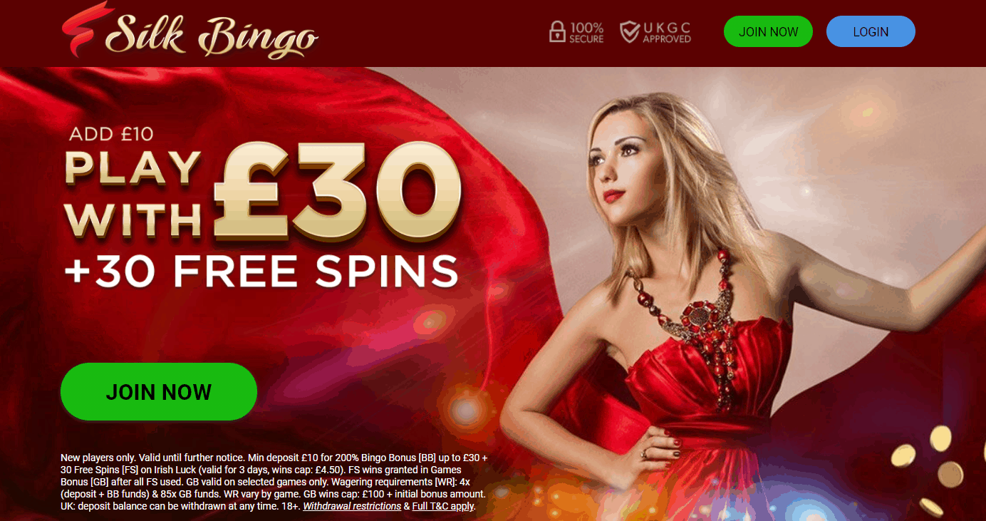 Silk Bingo promo codes