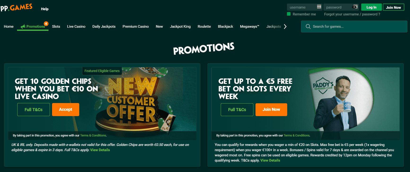 paddy power casino promotions hub