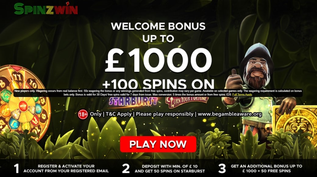 spinzwin welcome offer