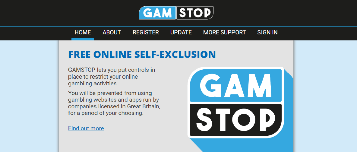 GAMSTOP is a free service that lets you put controls in place to help restrict your online gambling activities