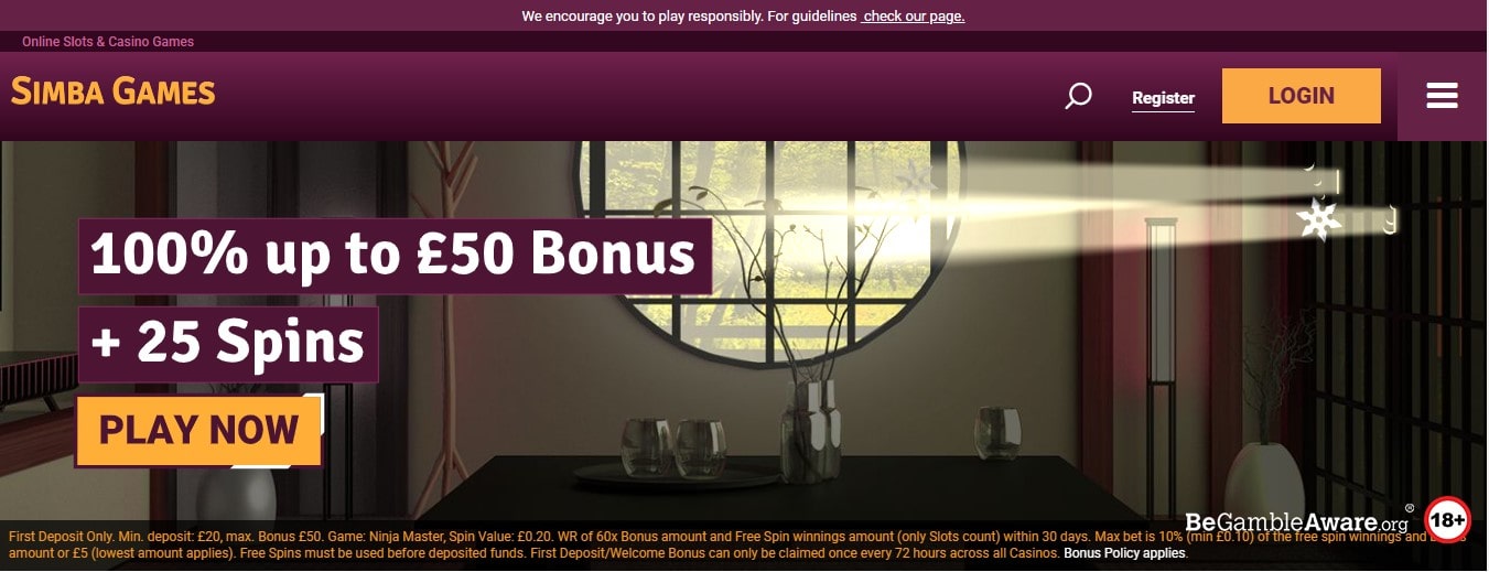 Casino Simba Games Bonuses