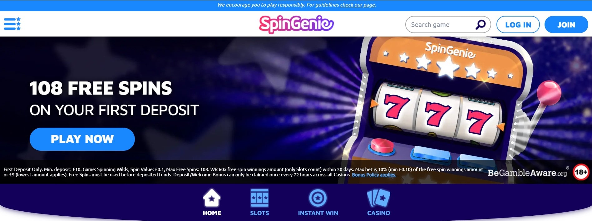 genie free spins