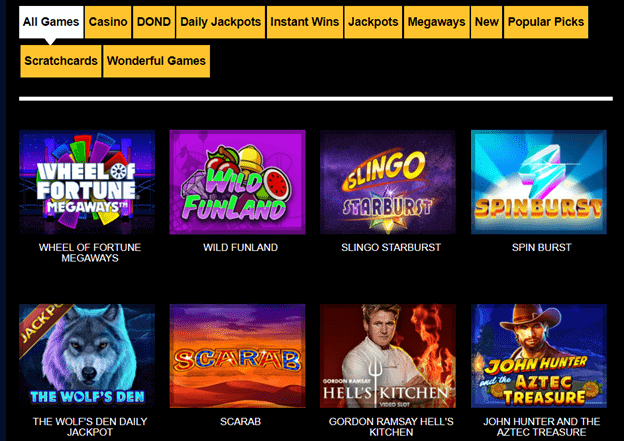 Sky High Slots Casino games