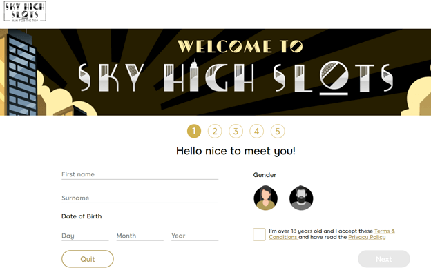 SkyHighSlots new account offer