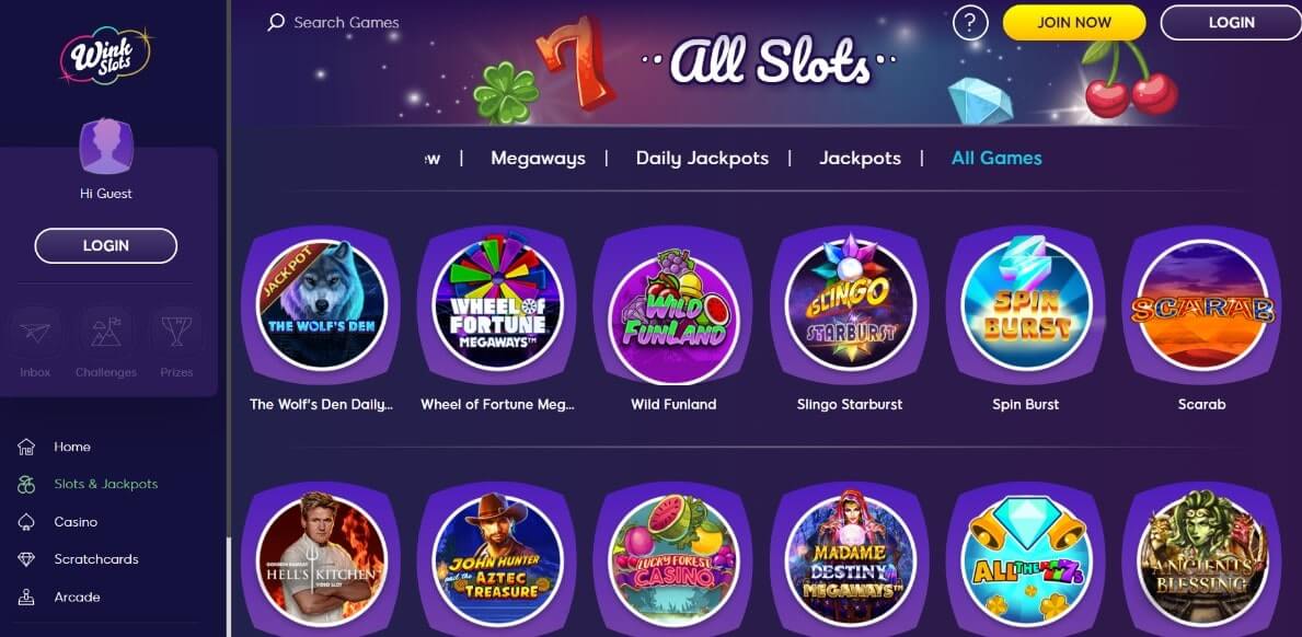 wink slots games