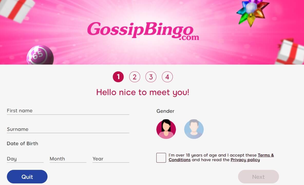 gossip bingo account creation