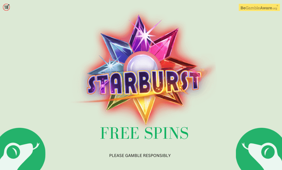 free spins starburst no deposit register card
