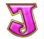 symbol purple j rainbow riches slot