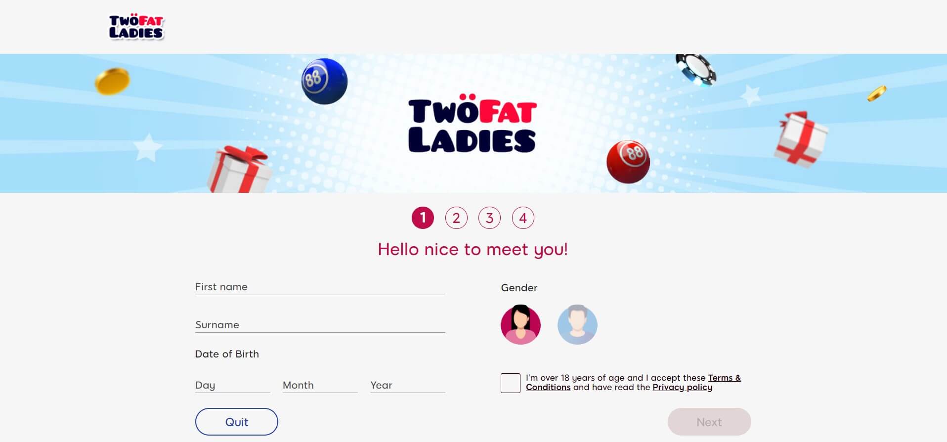 Two Fat Ladies sign up