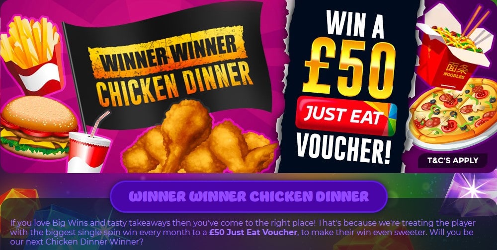 crystal slots winner chicken dinner