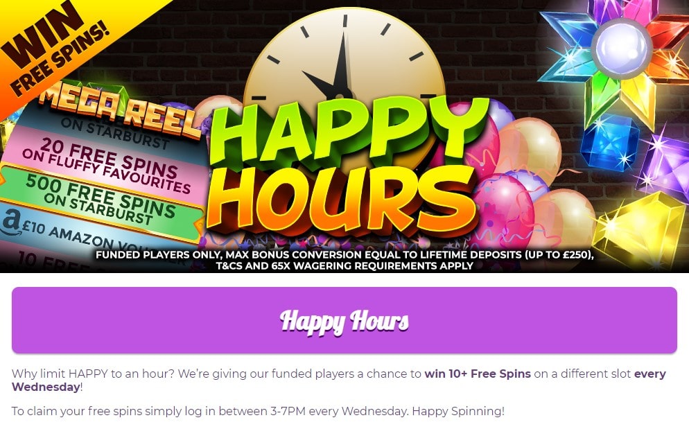 fairground slots happy hours