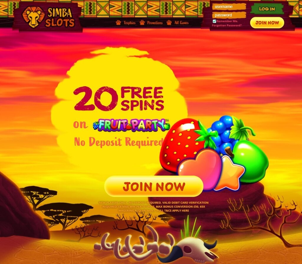 simba slots casino uk