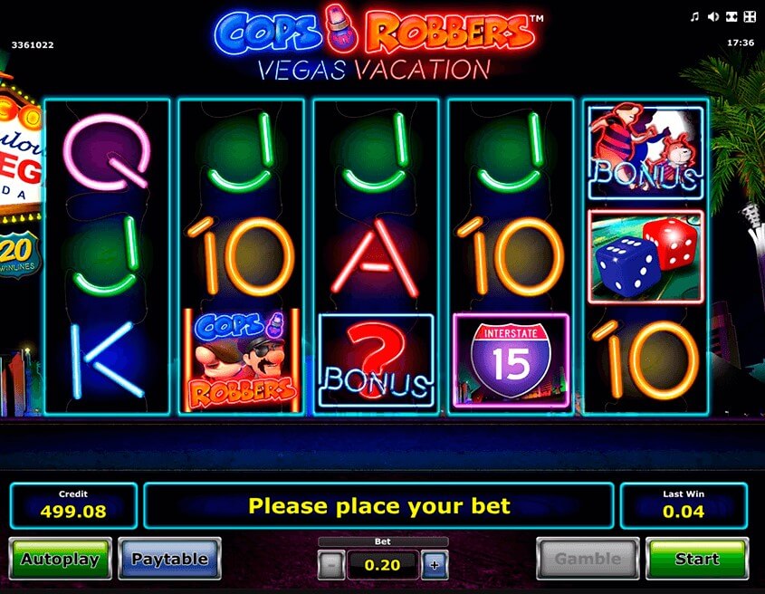 Cops n Robbers: Vegas Vacation Free Spins