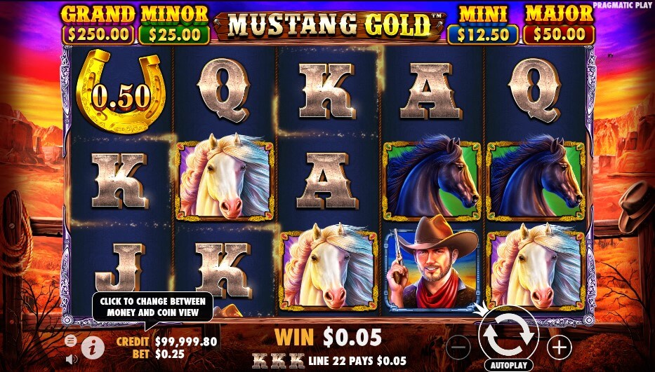 Mustang Gold Free Spins