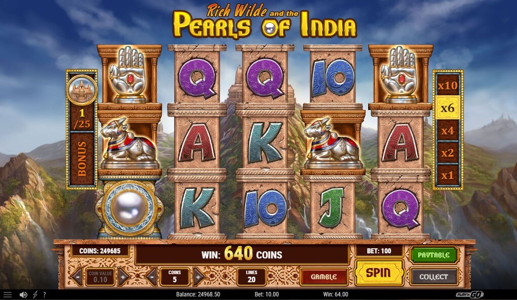 Pearls of India Free Spins