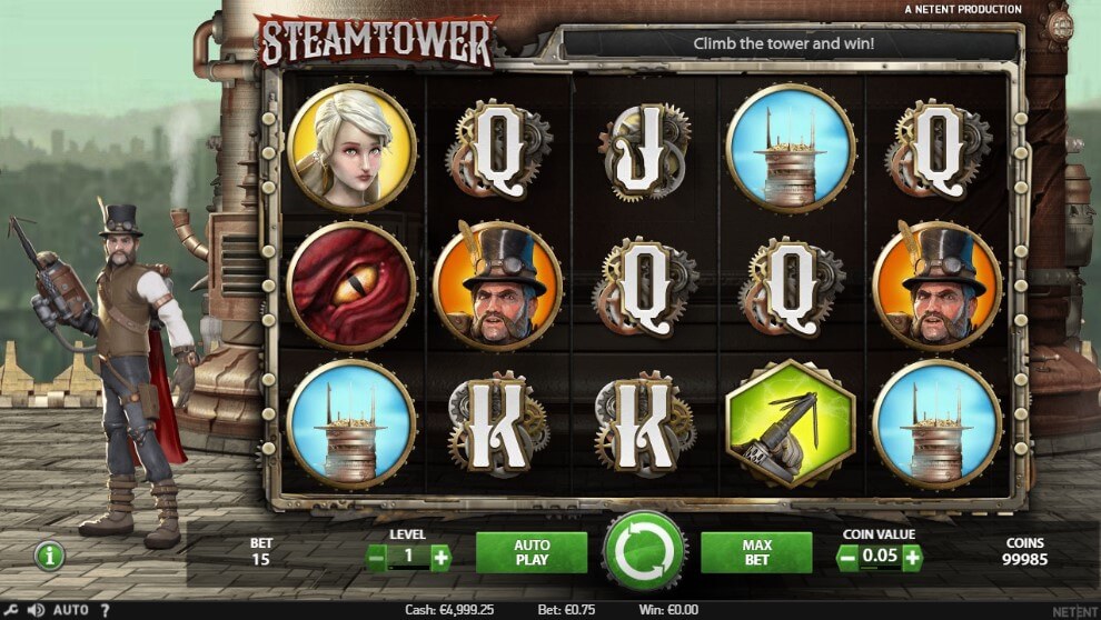 Steam Tower Free Spins