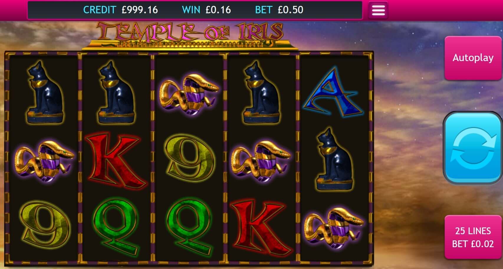 Temple of Iris Free Spins