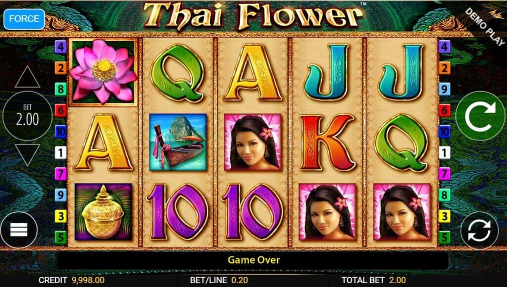 Thai Flower no deposit bonus spins