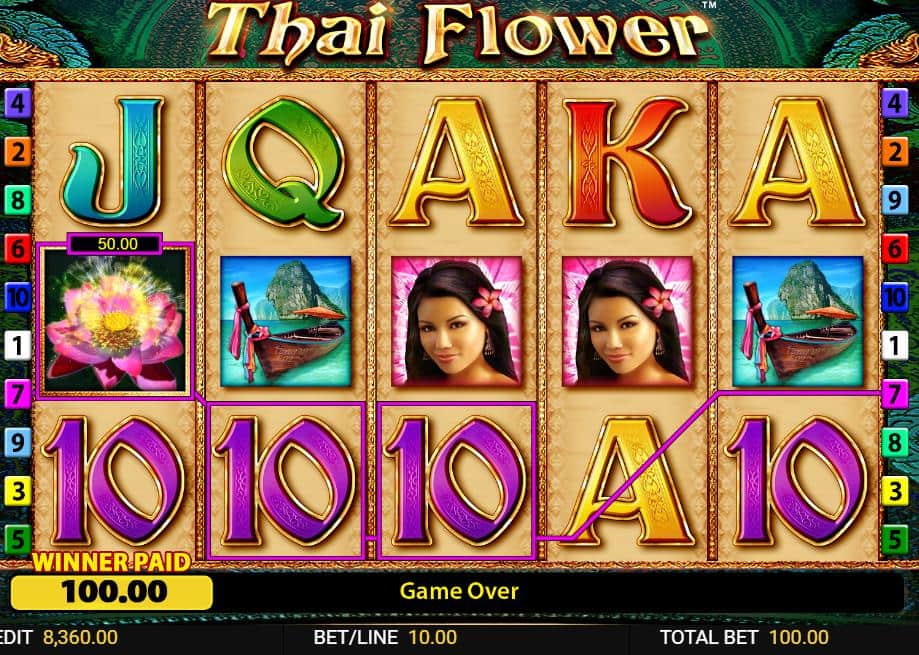 Thai Flower slot bonuses