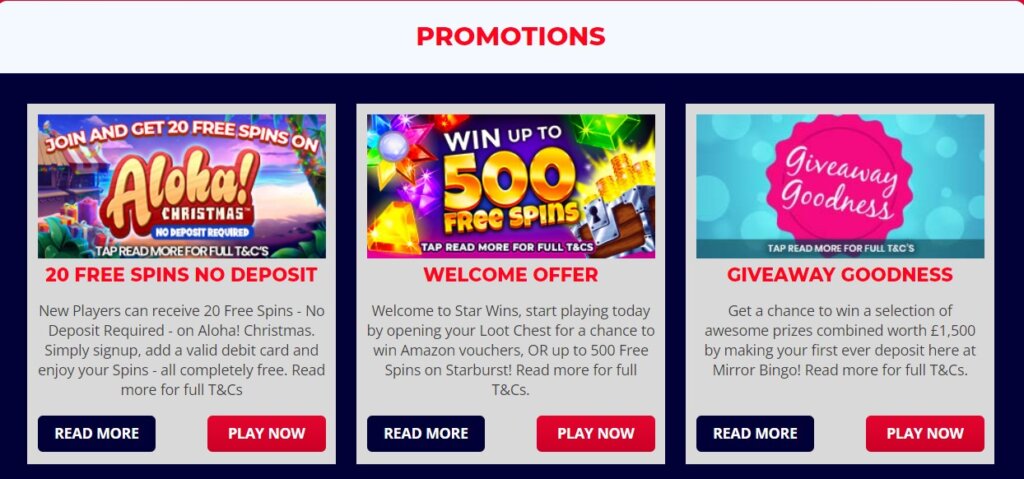 StarWins Promotions