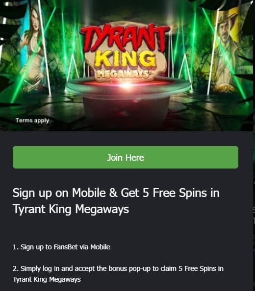 fansbet uk casino no deposit bonus